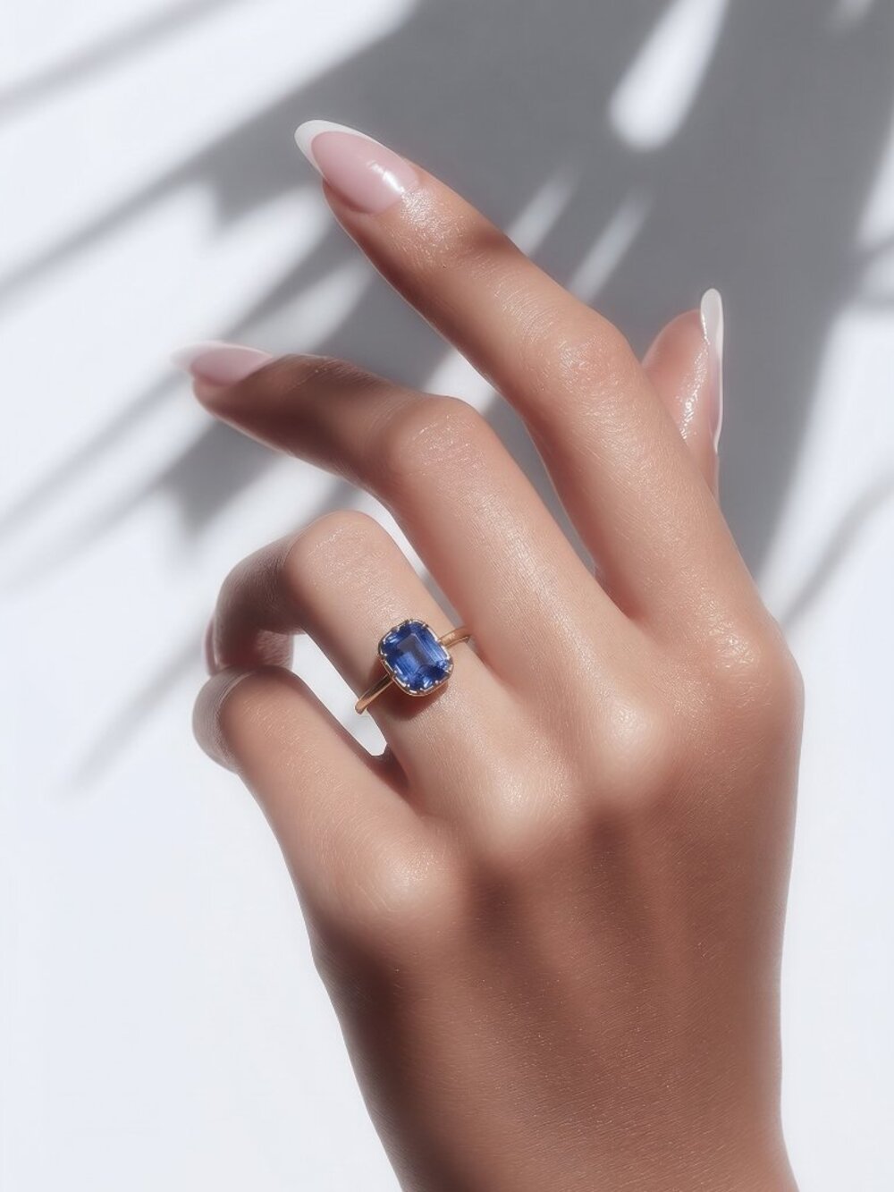 Natural Sapphire Engagement Ring Size 7 14k Gold 1.64 TCW Certified 601201